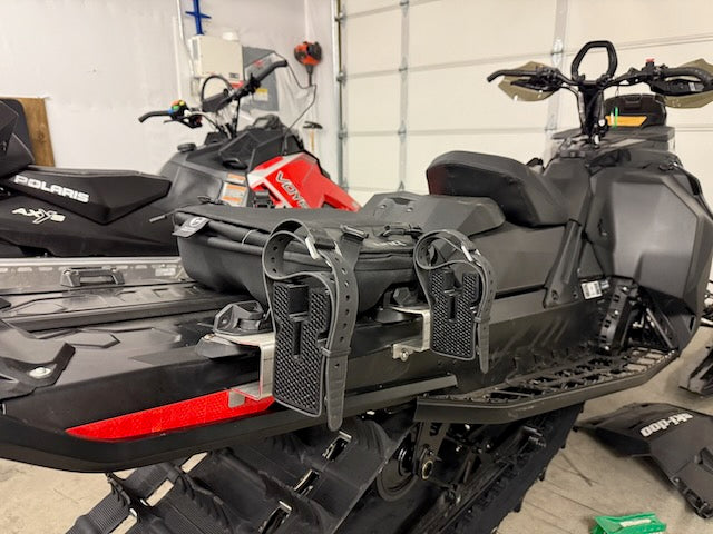 High Desert Hardgoods Snowboard & Ski Rack for Ski-Doo LinQ Snowmobile 