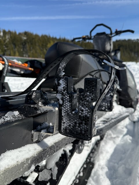 High Desert Hardgoods Ski & Snowboard Rack for Ski-Doo LinQ system